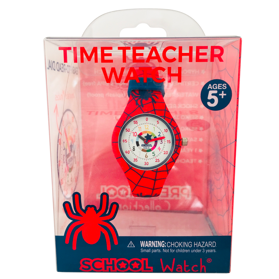 Spiderman Silicone School Watch - Children Kids Time Teacher watch - Preschool Collection