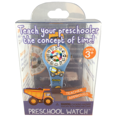 Truck Silicone Preschool Watch Packaging - Toddler & Kids Time Teaching Watch - Preschool Collection