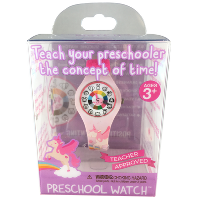 Unicorn Silicone Preschool Watch packaging - Toddler & Kids Time Teaching Watch - Preschool Collection