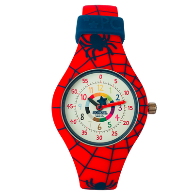 Spiderman Silicone School Watch - Children Kids Time Teacher watch - Preschool Collection