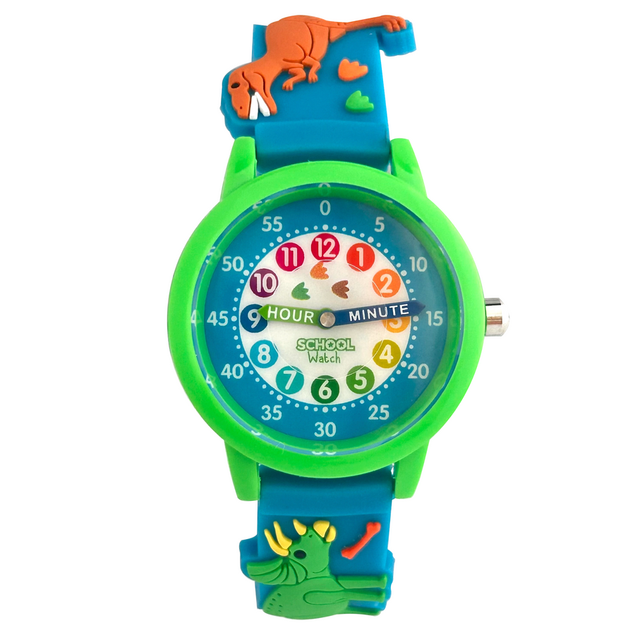 Dinosaur Color Watch blue