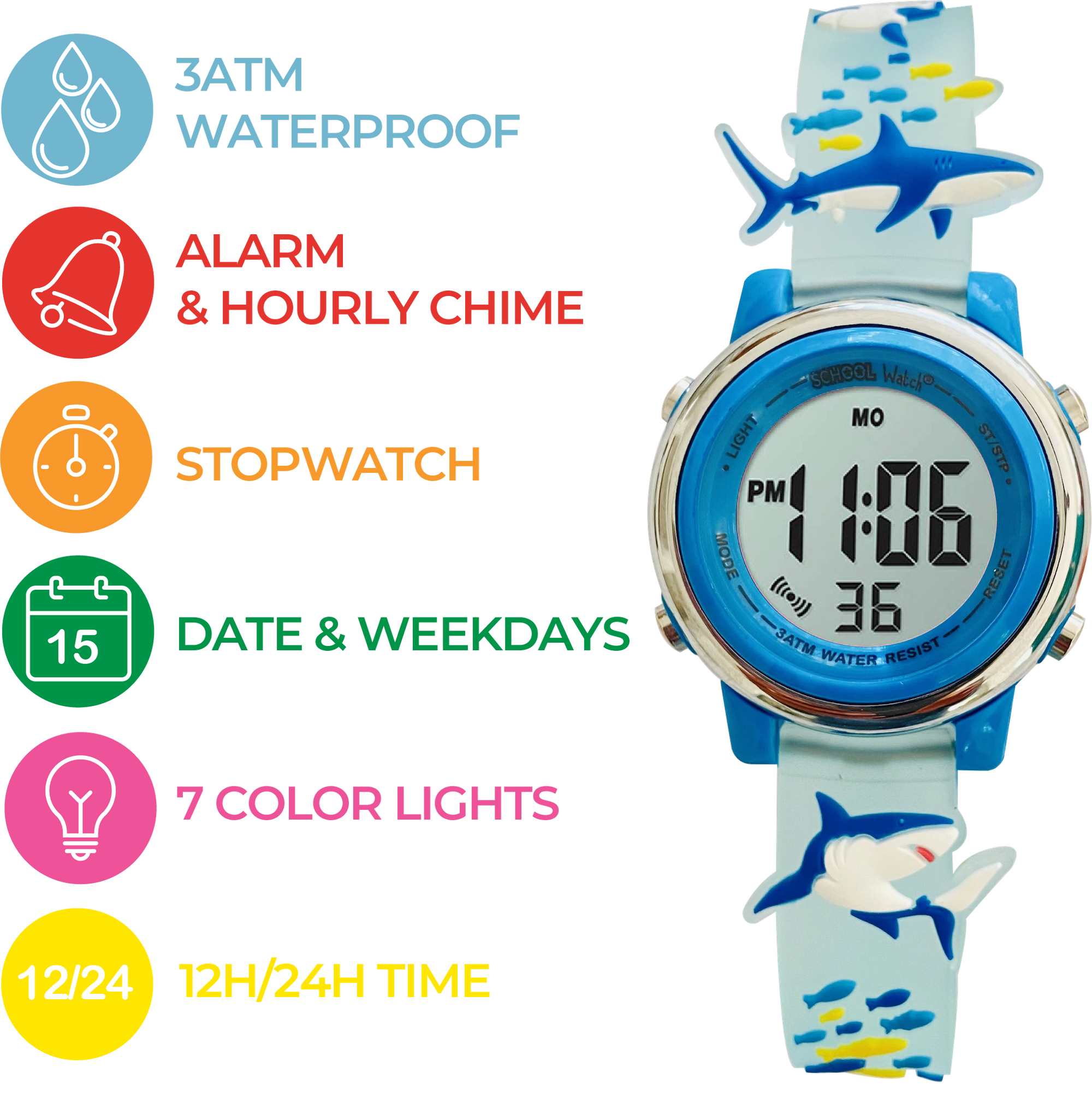 Kids light 2025 up watch
