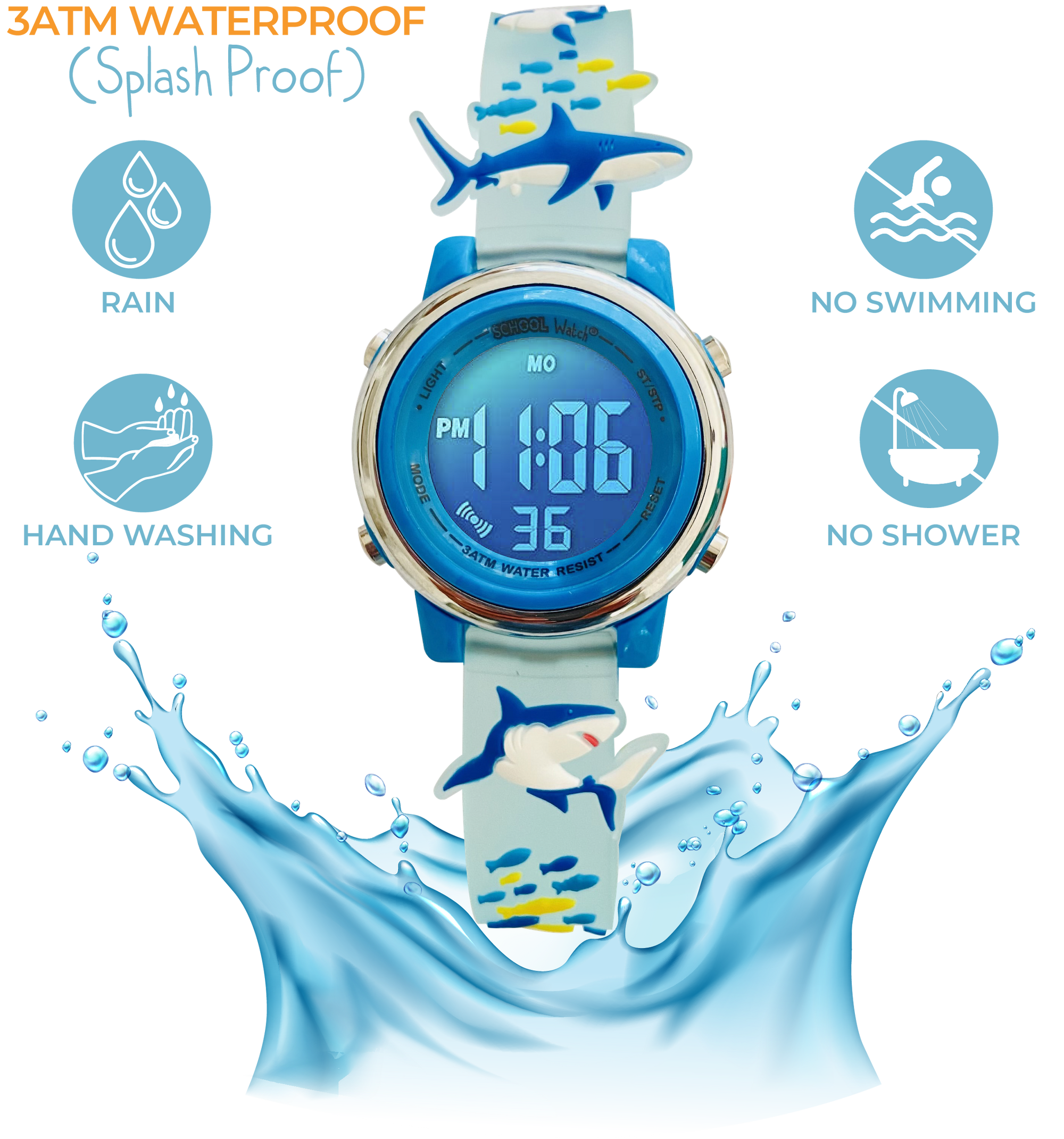 Shark Light Up Watch
