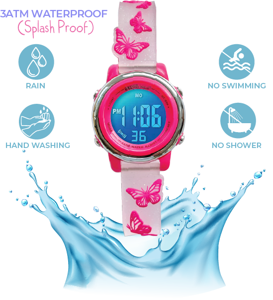 Children's digital top waterproof watch