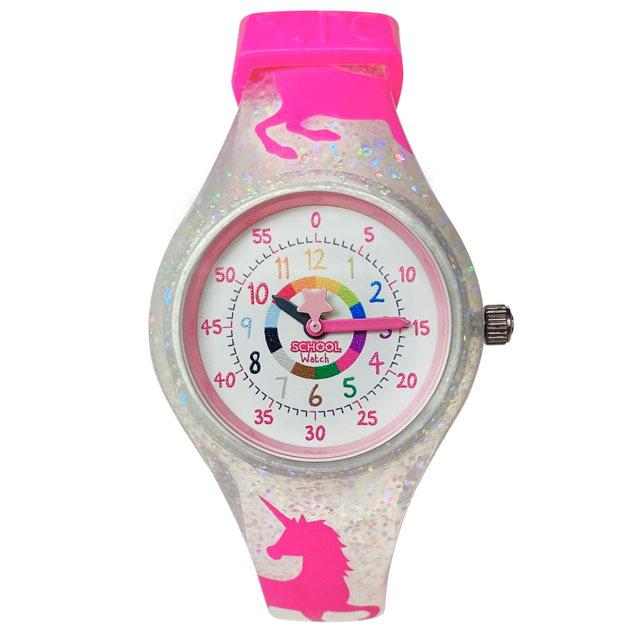 Amonev Time Teacher Watch its Blue and White Strap Colorful Easy to Read  dial is The Perfect Kids Watch (Red White) : Amazon.in: Fashion